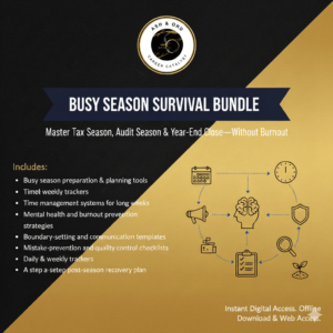 Busy Season Bundle for Auditors and Accountants